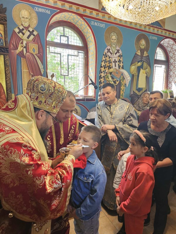 Bтор ден Велигден, во манастирот „Св. вмч. Ѓорѓи“ - Мала Речица