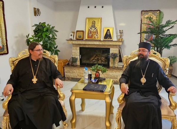 Ректорот Јован Милановиќ во посета на Лешочкиот манастир и митрополитот Јосиф