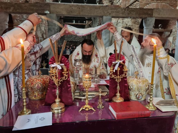 Светата Божествена Литургија во манастирот Водоча во Струмица